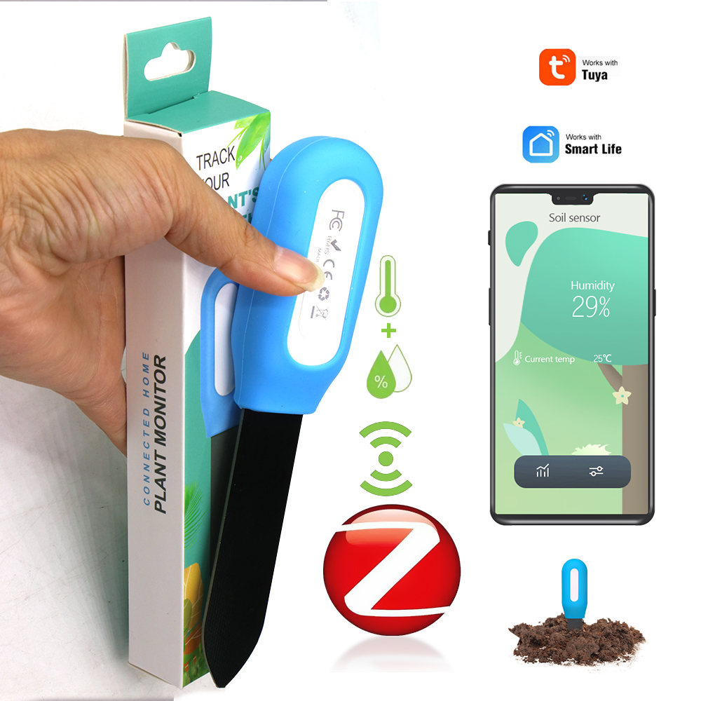 Soil Moisture Sensor - เซ็นเซอร์ดินอัจฉริยะ Zigbee สำหรับสวนในบ้าน เรือนกระจก พืช ดอกไม้