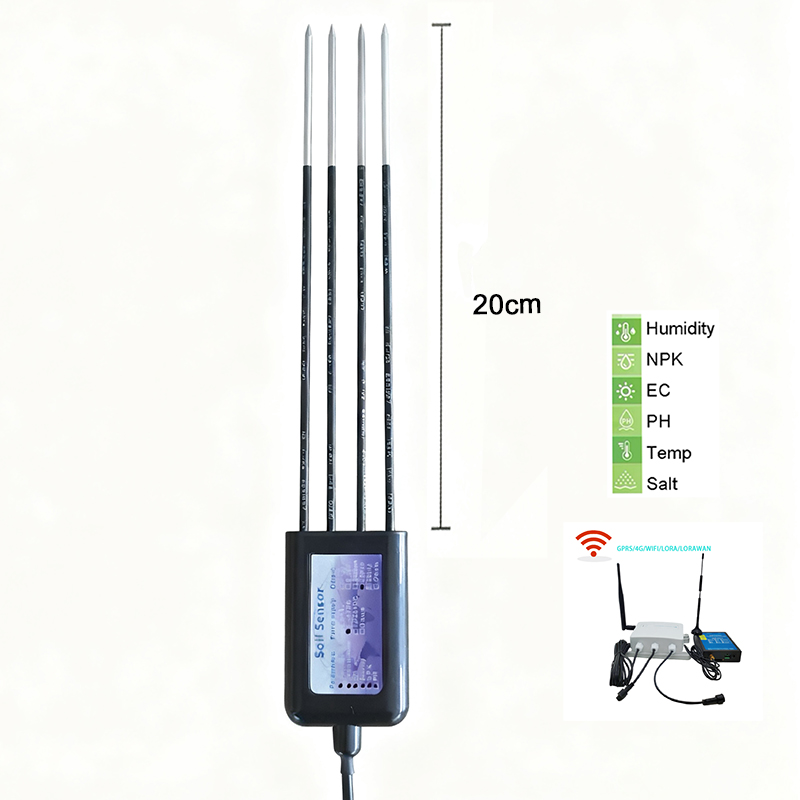 Soil Moisture Sensor - เครื่องบันทึกข้อมูลเซ็นเซอร์วัดความชื้นในดิน อุณหภูมิ EC ความเค็ม NPK PH