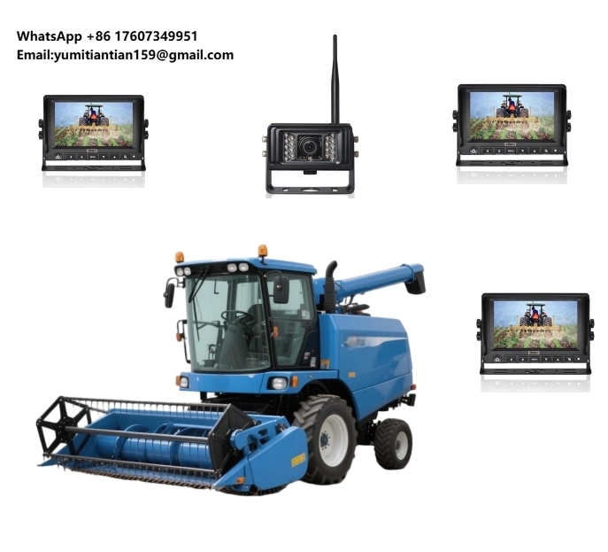 Agriculture Farming Equipments - ระบบกล้องสังเกตการณ์ไร้สายที่เชื่อถือได้สำหรับอุปกรณ์การเกษตร ระบบช่วยถอยหลังสำหรับรถยนต์ในฟาร์มขนาดใหญ่