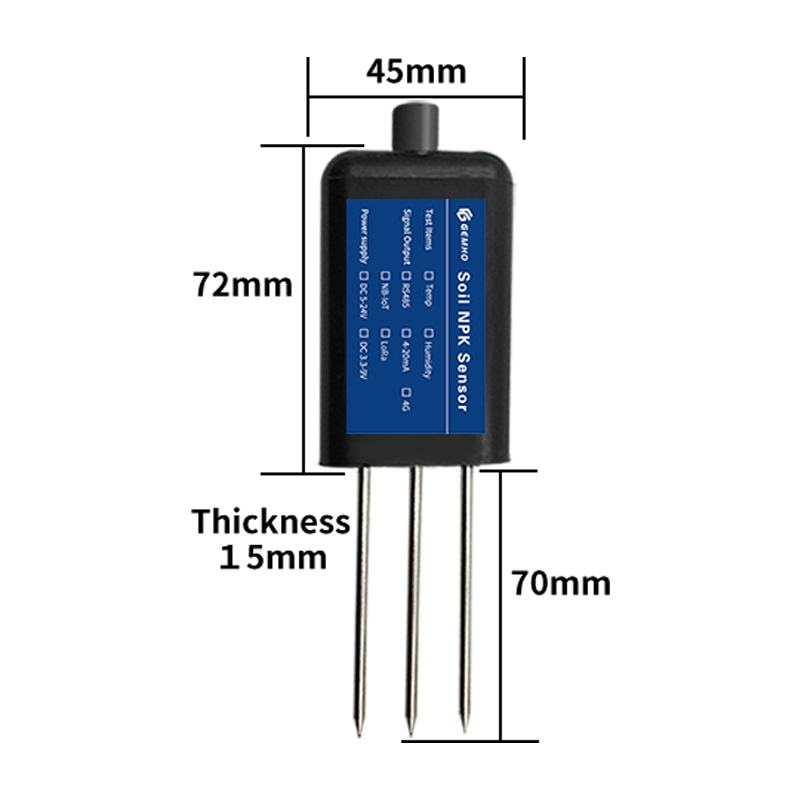 Soil Moisture Sensor - ชุดเซ็นเซอร์วัดค่าความชื้น ความร้อน และค่าการนำไฟฟ้าในดิน RS485 4-20mA พร้อมเซ็นเซอร์วัดค่า