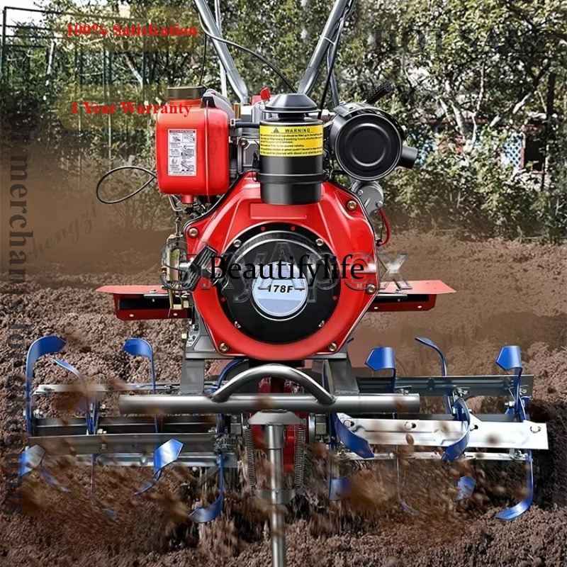 Agriculture Farming Equipments - เครื่องพรวนดินขนาดเล็ก M81 รุ่นใหม่ สำหรับใช้ในครัวเรือนและฟาร์ม เครื่องไถพรวนดินสำหรับงานเกษตร ขุดดินแข็ง