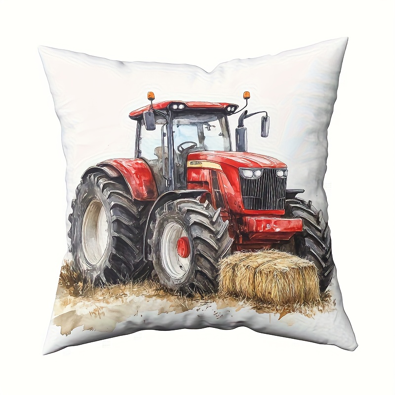ปลอกหมอนอิงลายรถแทรกเตอร์สไตล์ - Agriculture Farming Cartoon บทวิจารณ์และราคา