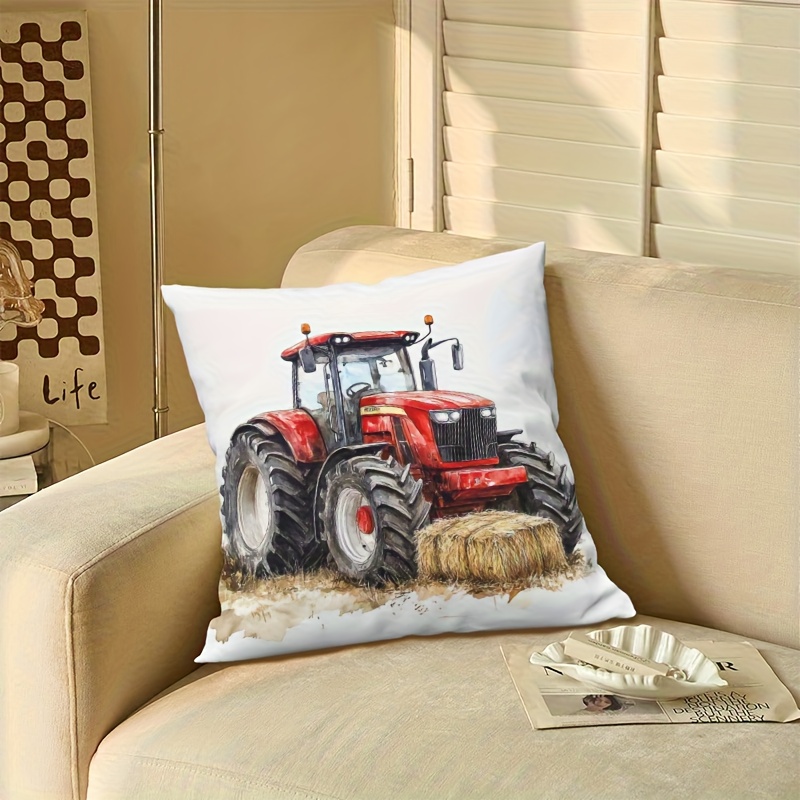 ปลอกหมอนอิงลายรถแทรกเตอร์สไตล์ - Agriculture Farming Cartoon บทวิจารณ์และราคา
