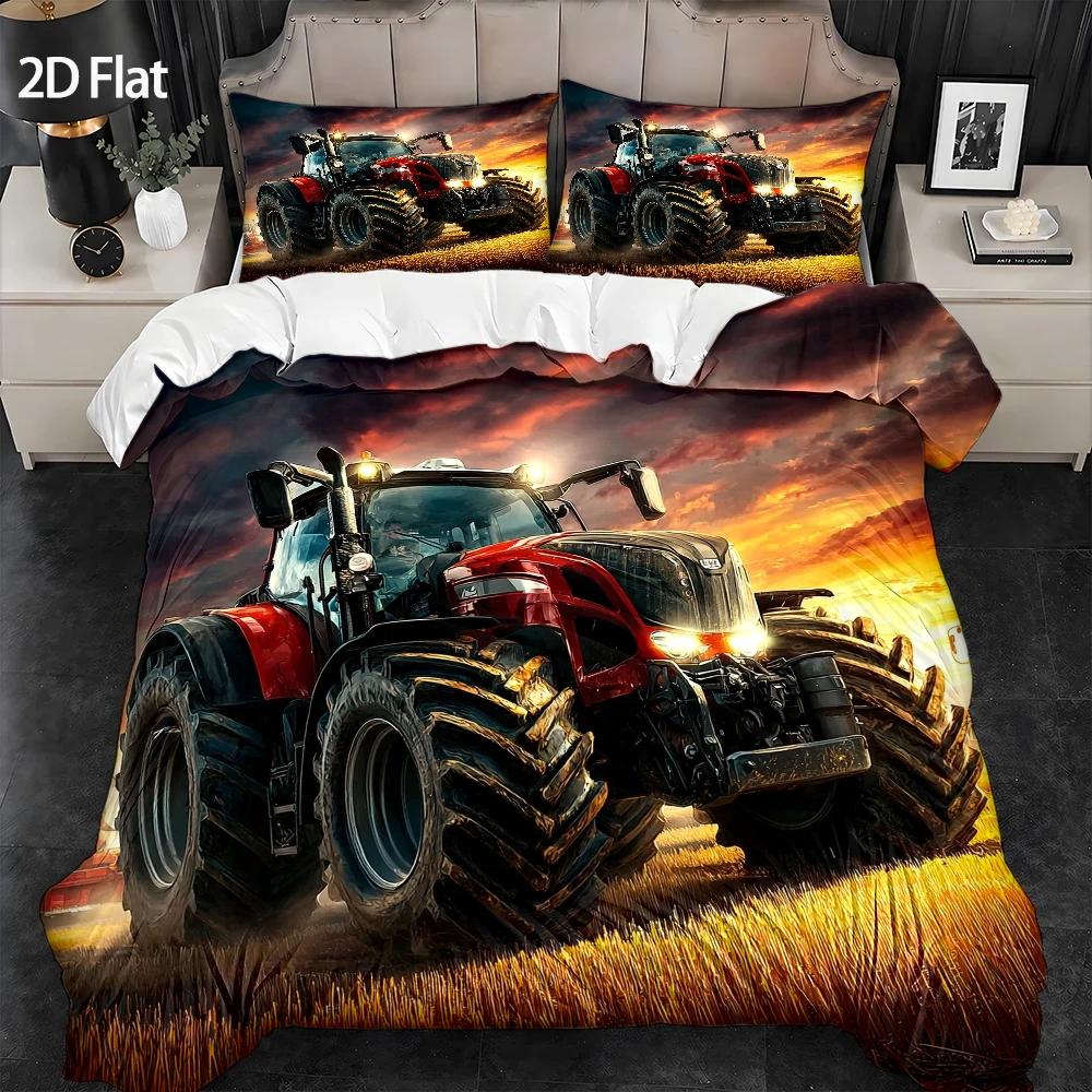 ชุดผ้าคลุมผ้านวม 3 ชิ้น, ผ้าคล - Agriculture Farming Cartoon บทวิจารณ์และราคา