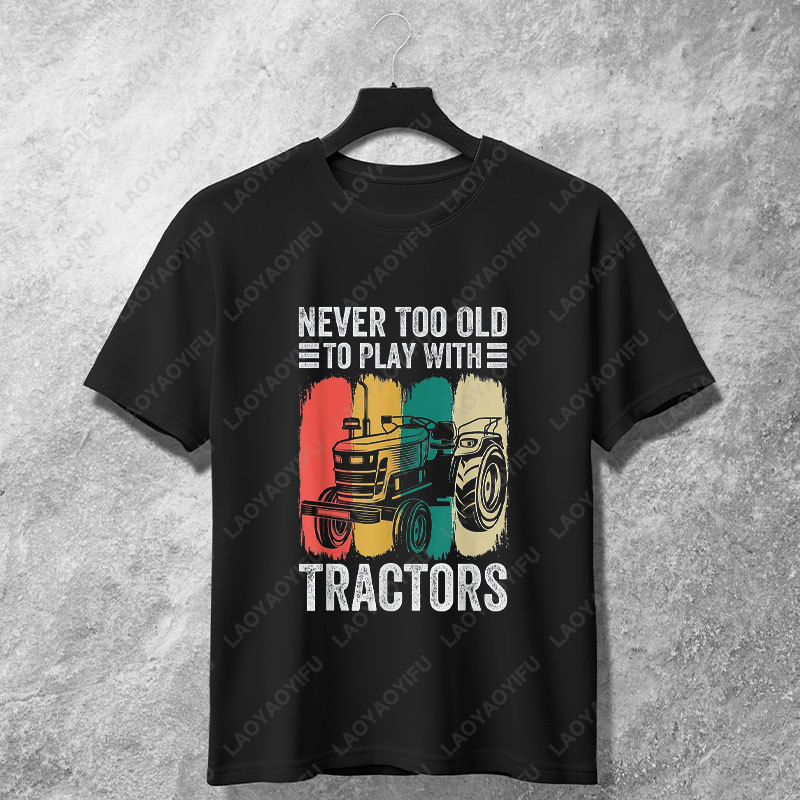 เสื้อยืดกราฟิกฟาร์มแทรคเตอร์ฮา - Agriculture Farming Cartoon บทวิจารณ์และราคา